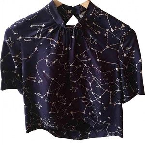 Sandro Paris Starry Night Blouse